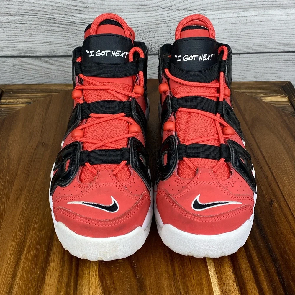 Nike Air More Uptempo I Got Next Red Black Sneaker DV2205-600 Youth Shoe Size 6